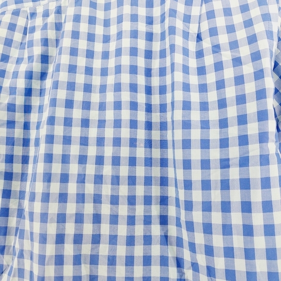 J. Crew Men's Button Front Blue White Checks Business Casual Shirt P6638 - Picture 5 of 11
